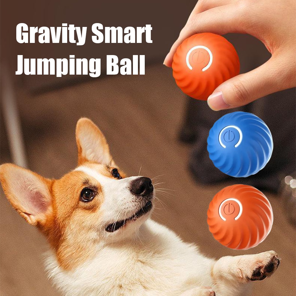 Automatic Moving Dog Ball - Baru 1 buah mainan bola anjing