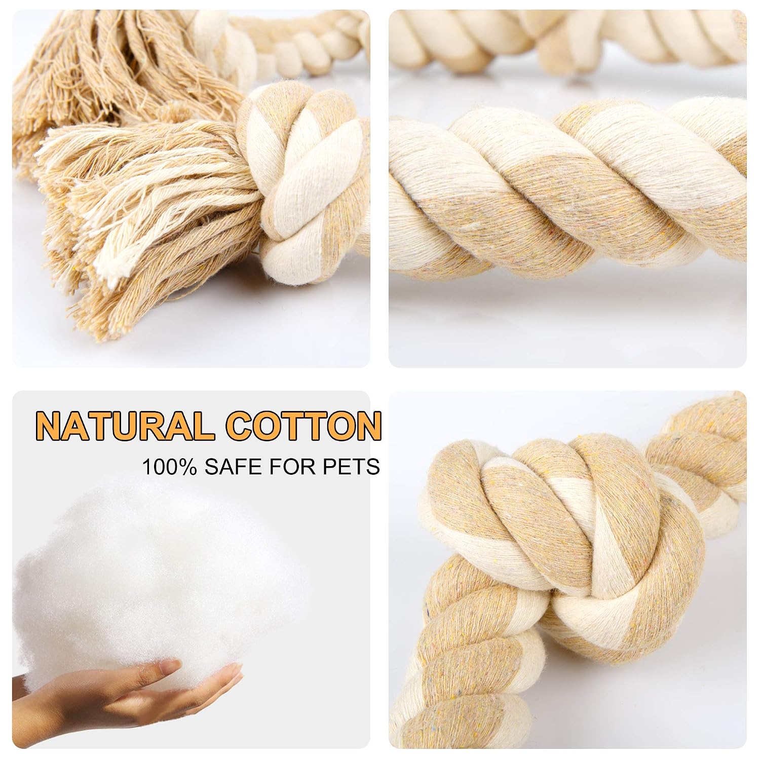 Dog Rope Toy Aggressive Chewers - Mainan Kunyah Tali yang Tahan Lama