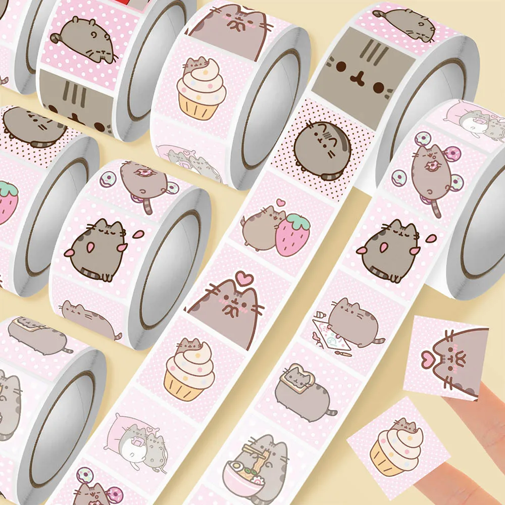 Cat Toys - Hou 500 buah Stiker Gulung Kucing