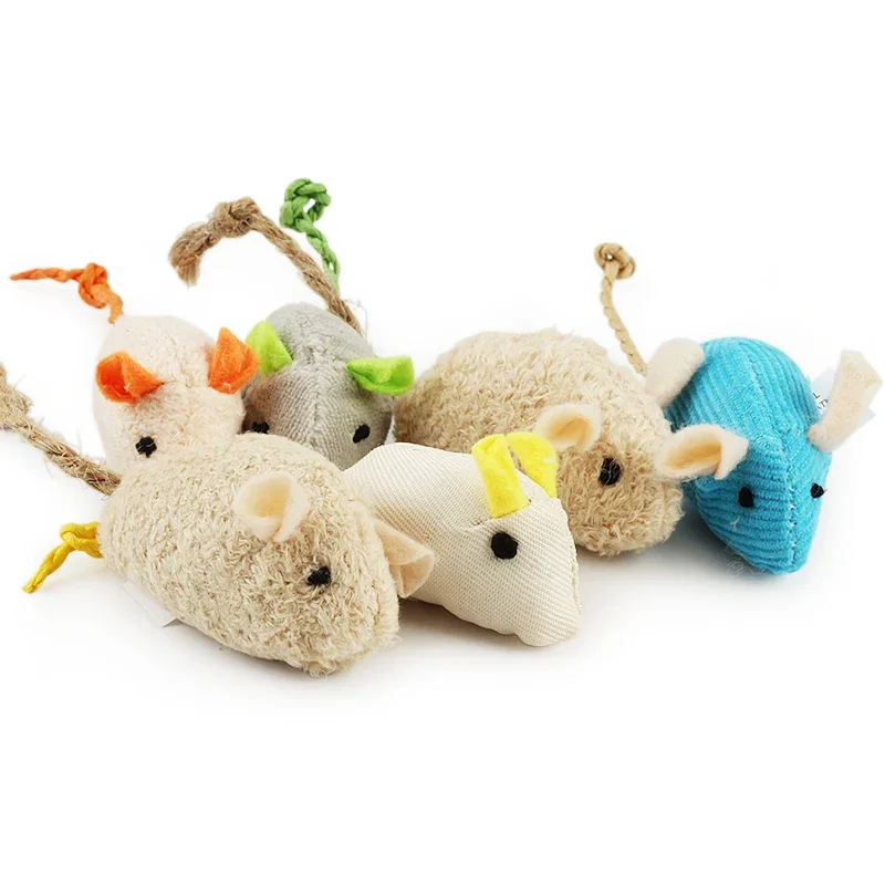 5-200 buah mainan hewan peliha - Catnip Interactive Plush Mouse ulasan dan harga