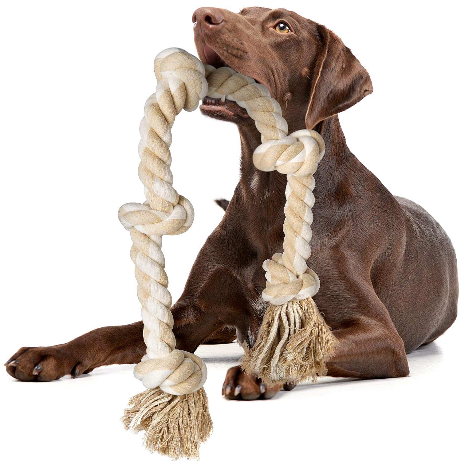 Mainan Kunyah Tali yang Tahan  - Dog Rope Toy Aggressive Chewers ulasan dan harga