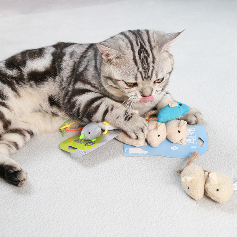 Mainan Kucing Simulasi Tikus P - Catnip Interactive Plush Mouse ulasan dan harga