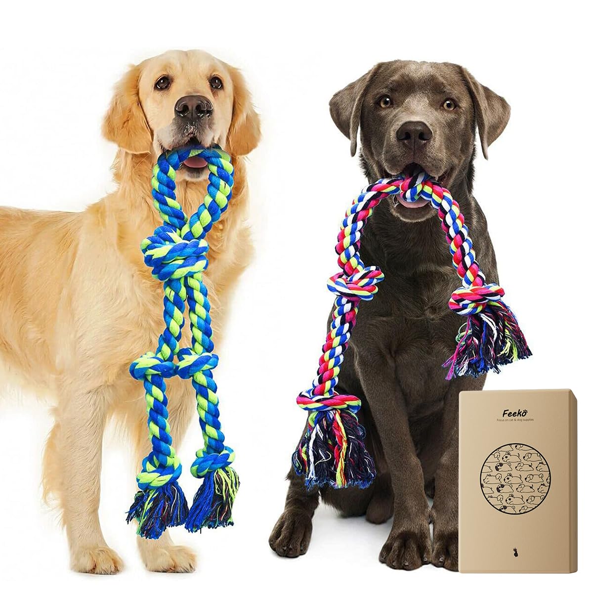 Mainan Anjing Tali Kuat untuk  - Dog Rope Toy Aggressive Chewers ulasan dan harga