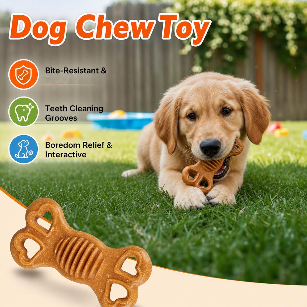 Mainan Gigitan Anjing yang Tid - Teeth Cleaning Dog Chew Bone ulasan dan harga